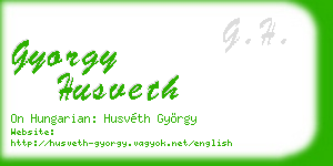 gyorgy husveth business card